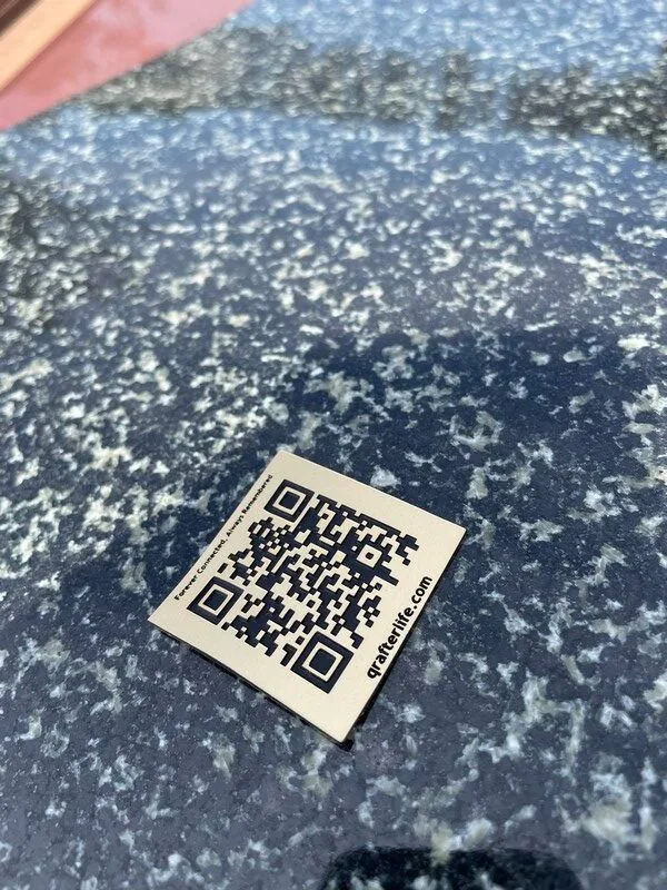 Qr Afterlife Square Medallion 22